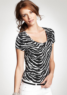 Ann Taylor Zebra Top