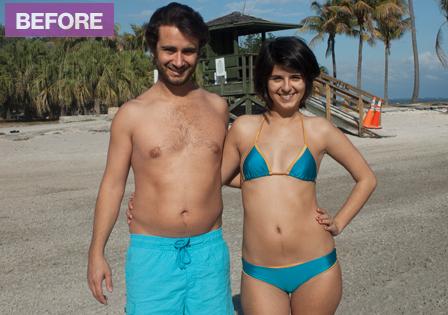 Nicholas and Elizabeth, before retouching (Courtesy of Glamour)