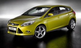 The 2012 Ford Focus will be powered by a 160-hp, 2.0-liter four-cylinder engine. The car goes on sale in early 2011. (Photo courtesy of Ford.)