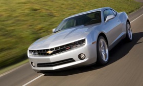Here's a standard-issue Chevy Camaro. Expect to see something a bit more racy at this year's SEMA show. (Photo courtesy of Chevrolet.)