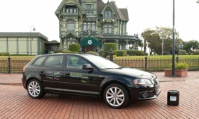 Audi A3 TDI diesels are running on synthetic diesel fuel during a a trek down the California coast. (Photo courtesy of Audi.)