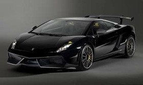 Upcoming Lamborghinis (the Blanpain edition is shown here) will use a new carbon-fiber material, known as Forged Composite, that was developed in conjunction with Callaway Golf. (Photo courtesy of AutoWeek.)