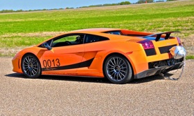 This Lamborghini Gallardo Superleggera, upfitted by Underground Racing, broke 250 mph at the Texas Mile event in March. (Photo courtesy of AutoWeek.)