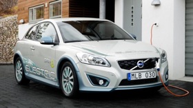 The Volvo C30 DRIVe electric vehicle. (Photo courtesy of Volvo.)