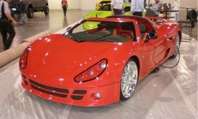 Li-ion Motors' Inizio electric sports car carries a price tag of $139,000. (Photo courtesy of AutoWeek.)