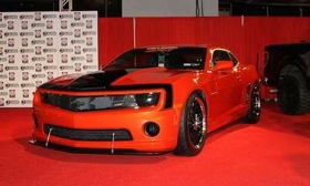 The Chevrolet Camaro was the winner of one of the inaugural SEMA awards on Tuesday. (Photo by Greg Migliore.)