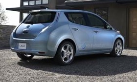 The Nissan Leaf. (Photo courtesy of Nissan.)
