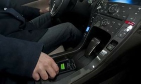 GM plans to put Powermat wireless-device chargers in some of its vehicles, such as the Chevrolet Volt, in the future. (Photo by Steve Fecht/GM.)
