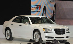 The 2011 Chrysler 300 has subtle but important styling changes. (Photo taken by Roger Hart)