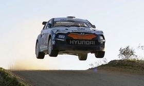 Hyundai released this teaser shot of an airborne Veloster to generate interest in its announcement at the Chicago auto show next week. (Photo courtesy of Hyundai.)