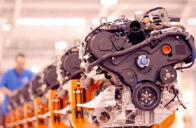 Ford's 2.7-liter V6 engine. (Photo via Car and Driver.)
