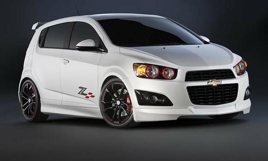 The Chevrolet Sonic No. 2 gets a white color scheme. (Photo by Chevrolet.)

