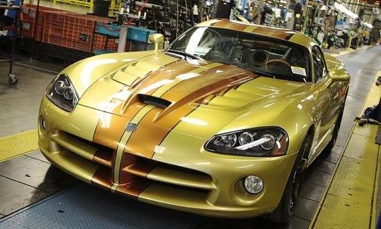A custom Viper rolls of the line in 2010 at the Connor Avenue factory in Detroit. (Photo courtesy of Autoweek.)