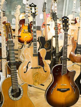Credit: © Charles Sykes/AP
Caption: Eric Clapton’s guitars are previewed before being put up for auction by Bonhams to benefit Clapton’s Crossroads Centre, in New York, Friday, March 4, 2011