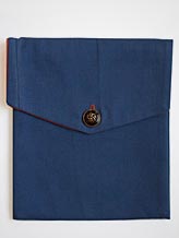 Credit: (© FrederickJames.com)
Caption: iPad cover made from a pair of pants once owned by Bernie Madoff