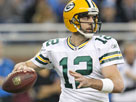 Credit: © Leon Halip/Getty Images
Caption: Aaron Rodgers #12 of the Green Bay Packers