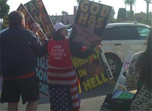 Scary anti-Oscars protesters!