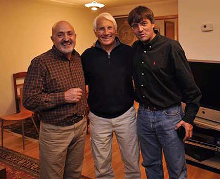 En mi casa, con Walter Bonatti y Darío Rodríguez, director de la revista Desnivel