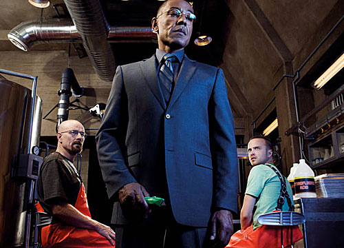 Bryan Cranston, Giancarlo Esposito, Aaron Paul (photo by Ben Leuner)