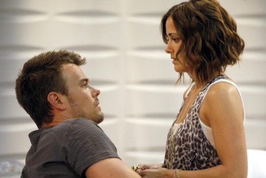 Josh Duhamel & Rebecca Budig - the Leo/Greenlee reunion! (ABC/Rick Rowell)