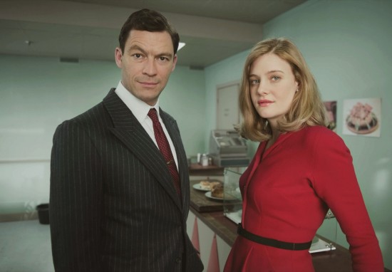 Dominic West and Romola Garai in The Hour