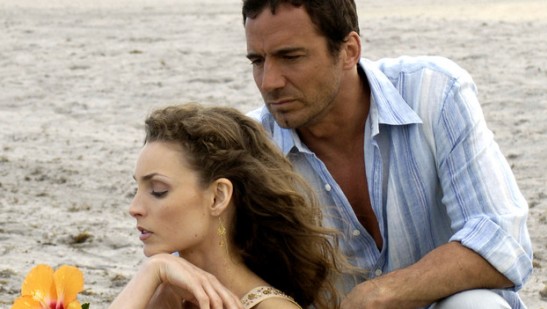 Alicia Minshew (Kendall) and Thorsten Kaye (Zach); courtesy of ABC