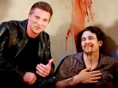 James Franco gives Steve Burton a laugh