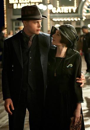 Michael Pitt, Aleksa Palladino (Credit: HBO/Macall B. Polay)