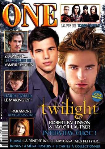 Rob and Taylor in One magazine