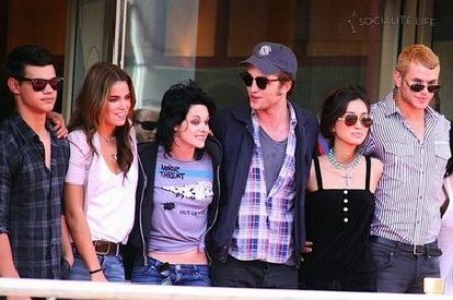 Some of the "Twilight" cast at Comic-Con 2009.