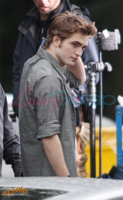 Rob filming New Moon