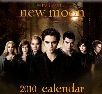 "New Moon" calendar poster